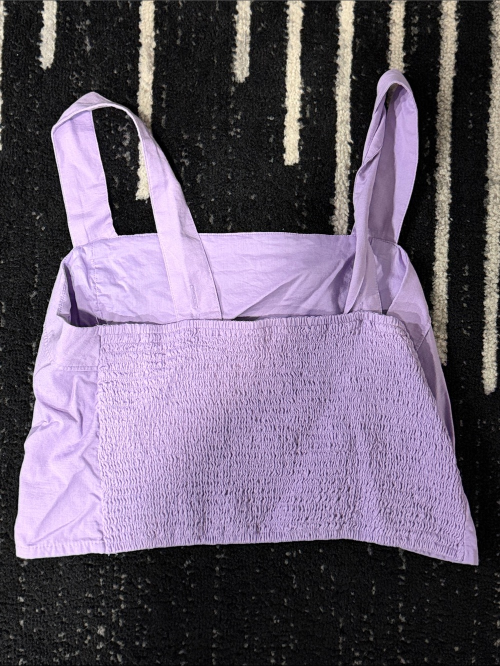 Abercrombie Lavender Linen Cropped Tank Top - Picture 2 of 4